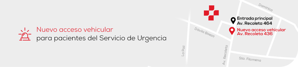 Clínica Dávila habilita nuevo acceso vehicular para pacientes del Servicio de Urgencia