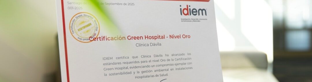 Clínica Dávila recibe la certificación Green Hospital Oro